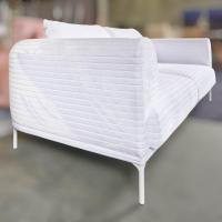 IP Design - Sofa Loop 2/75 Stoff Glory IP1791-171 Weiß Gestell Weiß - 8