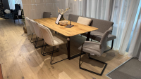 Tonon - Esstisch U Table 848 Eiche Wild Geölt Fuß Braun Brüniert - 4