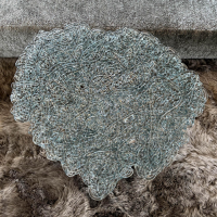 Edra - Couchtisch Diamante Platte Polycarbonat Glasgrün Sockel Metall - 7