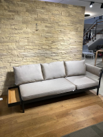 Weishäupl - Liegenelement Minu Stoff Panama Lino Beige Braun Aluminium Pulverbeschichtet - 5