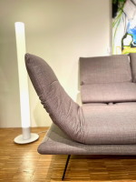 EMP - Ecksofa Fame Stoff Felina R Taupe Grau Kufe Mattschwarz Mit Sitztiefenverstellung - 8