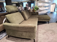 Zehdenick - Ecksofa ZE-EM20156 Cassaro Stoff Olive Grün Metallfuß Schwarz - 3
