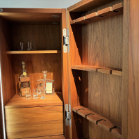 Riva1920 - Schrank Cambusa Fly Reserve Nussbaum Gestell Eisen Lackiert - 4