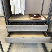 Poliform - Kleiderschrank Senzafine Melamin Eiche Gener mit 4 Drehtüren - 3