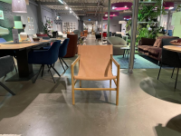 Loft - Loftsign Living Armchair Leather Leather Frame Teak Natural Brown - 3