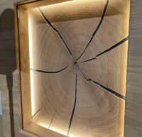 Thielemeyer - Schlafzimmer Mira Wildeiche Massiv Absetzung Glas Grau - 4