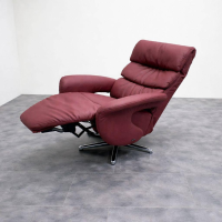 himolla - Relaxsessel Easyswing M 7428 56 K42 2-Motorisch Leder 24 Longlife Rustika Oxblood Braun Rot Gestell Sternfuß Alu - 3