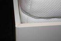 Interlübke - Bett Nocto Plus Lack Kristallweiß M02 mit Matratzen und Rückwandpaneele - 10