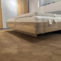 Team 7 - Bett Nox Wildeiche Weißöl Kopfteil Leder 71667 Hellgrau Inklusive Nachkästchen Und Matratzen - 11