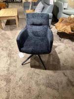 Natura - 6er-Set Stuhl Calgary Stoff Fusion Niagara 158 & Indigo 90 Blau - 2
