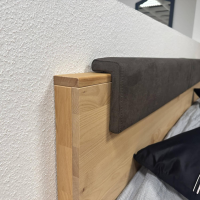Wöstmann - Schlafzimmer WSM 4400 Kanadische Erle Massiv Natur Akzent Fronten Mattglas Cubanit Schwarz - 9