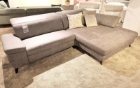 Steinpol - Ecksofa Concerto Stoff Bullus Anthrazit Füße Chrom Schwarz Inklusive Kissen - 7