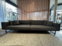 IP Design - Sofa Cube Air Stoff Mara IP1763 494 Grau Füße Metallkufe Schwarz Mit Kissen - 11