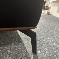 ADA - Ecksofa Talara Leder New 10 Graphiteblack Schwarz Füße Metall Schwarz - 3