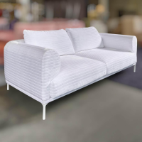 IP Design - Sofa Loop 2/75 Stoff Glory IP1791-171 Weiß Gestell Weiß - 12