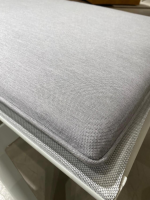 Weishäupl - Sonnenliege Minu Basic Stoff Panama Cloud Hellgrau Meliert Aluminium Weiß - 9