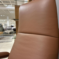 Jori - Relaxsessel Yoga 3391 Multi-Move Medi in Celia Tabacco Braun Metallgestell Gewellt Lackiert Schwarz Mit Motorischer Rückenlehne Inkl. Verstellbarer Kopfstütze - 6