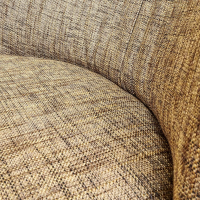 Bielefelder Werkstätten - Drehsessel Polo Cocktail Stoff BW Troy Braun Gestell Esche Schwarz Gebeizt Inklusive Hocker - 7