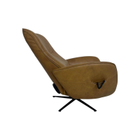 himolla - Relaxsessel 7928 Easyswing M Longlife Leder Eleganza Mais Braun Sternfuß Edelstahloptik Drehbar - 9