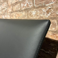 Draenert - Sitzbank Nobile 2510 Leder I R919 Anthrazit Gestell Metallwangen Lederbezogen Mit PVC Gleitern - 3