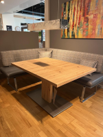 K+W - Funktionstisch Vari Artisan Eiche Nachbildung Bodenplatte MDF Edelstahldekor Mit Ansteckplatte - 7