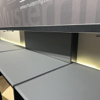 Musterring - Wohnwand Q Media 2.0 Lack Mattglas Grau Stoff Anthrazit 2 Mit Beleuchtung - 6
