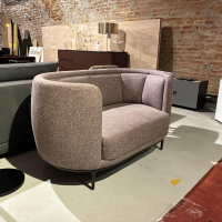 Wittmann - Sofa Vuelta 140 Stoff Gent Aubergine Rosa Füße Metall Bronze Pulverbeschichtet - 6
