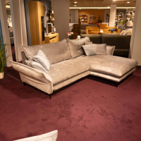 Modulmaster - Ecksofa Lava Stoff 6907 Orsa Grau Blau Fuß Metall Schwarz Inklusive Kissen - 3