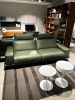 WK Wohnen - Sofa WK 670 Volluto Leder Montana Olive Grün Metallfüße Schwarz - 7