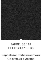 Rolf Benz - Rolf Benz Sofa Cara Leder 38.110 Schwarz Spange Stahl Schwarz - 5