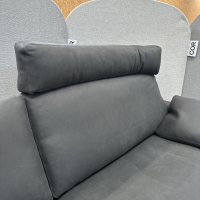 COR - Sofa Conseta Leder 423 Schwarz Gestell Metallkufen Schwarz Pulverbeschichtet Inklusive Kissen - 6