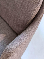 Flexform - Sessel Marley Stoff Extra Eleo 1190 Grau Gestell Drehfußkreuz Metall Satiniert - 3