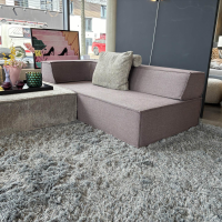 COR - Ecksofa Trio Stoff 9120 Marone Violett Und 9047 Greige Grau Beige - 15