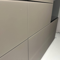 Musterring - Sideboard Q-Media 2.0 Lack Fango Grau Glas Matt Fango Mit Beleuchtung - 3