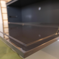 Molteni & C - Hängesideboard Pass Korpus Lack Matt Blei Front Und Top Lack Hochglanz Blei - 4