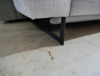 DFM - Ecksofa Klier Concept NO-05 Stoff Oasis 196 Shell Grau Metall Schwarz - 3