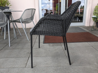 Cane Line - 4er Set Outdoor-Sessel Breeze Cane -Line Faser Natte Grau Aluminium - 4