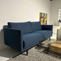 freistil Rolf Benz - Sofa Sob 133/202 fabric 4097 green blue solid steel base black - 7