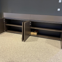 Interlübke - Sideboard Cube Bold Lack M10 Bronze Metallic Abdeckplatte Quarz Tropical Storm O64 Schwarz - 8