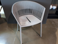 Fast - 4er-Set Outdoorstuhl Ria Schnur Powder Grey Aluminium Pulverbeschichtet - 3