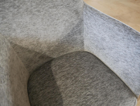 Natura - 4er-Set Schalenstuhl Nashville Stoff Wing Pump Grau Holz Eiche Geölt - 6