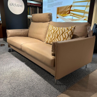 Erpo - Sofa 05550001 XC Leder Touch J Stone Beige Fuß 59 Aluminium Ohne Kopfstütze Ohne Dekokissen - 9