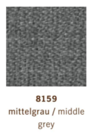 COR - Ecksofa Conseta Stoff 8159 Mittelgrau Metallkufen Verchromt - 2