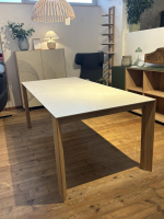 Scholtissek - Tisch Kera 4 Platte Keramik Shilin Slate Finish Holzrahmen Gestell Knorrige Eiche Puro Geölt - 12