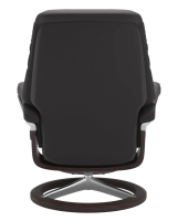 Stressless - Stressless Sunrise M Leder Paloma Rock Anthrazit Gestell Signature Metall Alu Poliert Holz Wenge Mit Hocker - 2