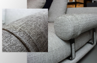 B&B Italia - Ecksofa Noonu Stoff Sara Anthrazit Melange 159 mit 12 Kissen - 4