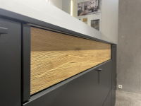Venjakob - Sideboard Lumea 7243 3983 R Lack Anthrazit Matt Absetzung Eiche Gehackt Gebürstet Mit Beleuchtung - 5