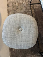 Poltrona Frau - Hocker Lepli Stoff Palto Topo 12 Grau - 3