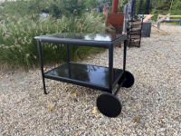 Knoll International - Outdoor Getränkewagen Richard Schulz Tischplatten Und Gestell Onxyfarben Schwarz - 5