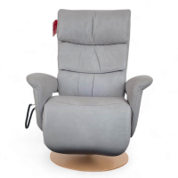 himolla - Relaxsessel 7428 Easy Swing XL Nappe Leder 22 Soft Asche Grau Holzteller Buche 2 Motorig Mit Aufstehhilfe - 2